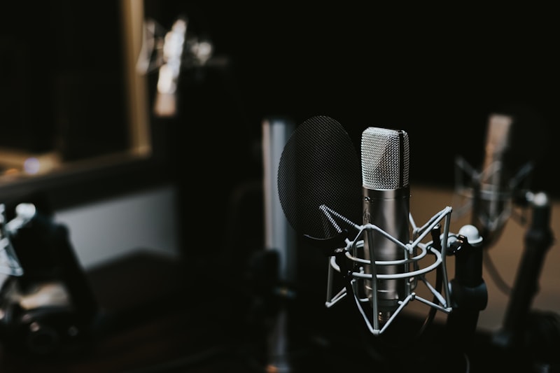 Studio microphone for audiobook narration